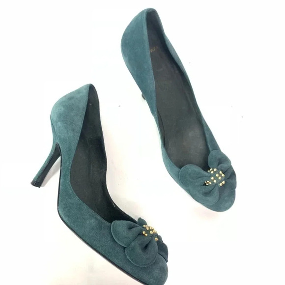Delman Suede  Heels Size 7.5 - Picture 1 of 5